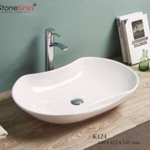 Lavabo sứ mỹ thuật K124