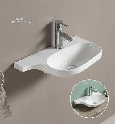 Lavabo sứ mỹ thuật K365 - Ảnh 2