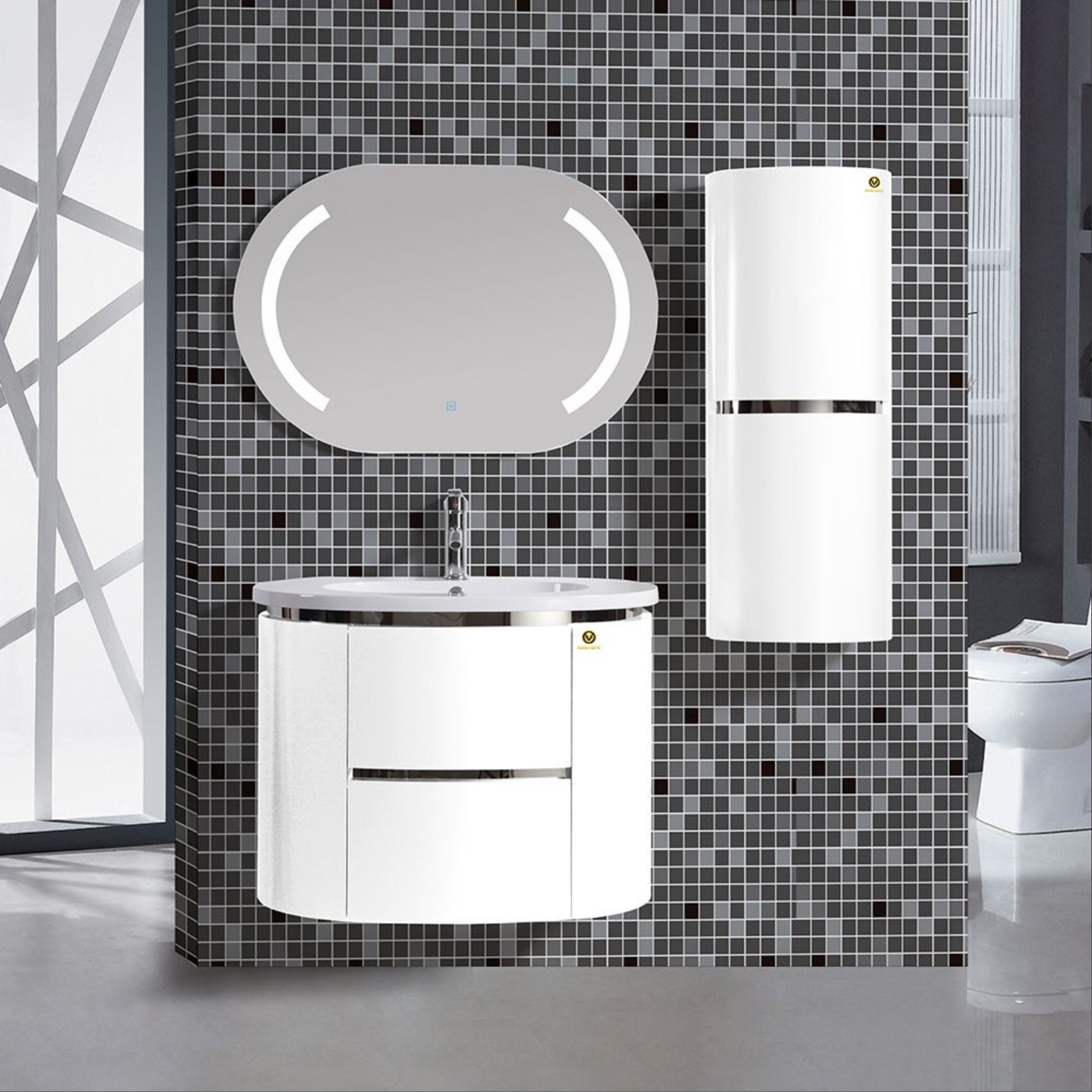 TỦ LAVABO KINGHOPE - KH-2007-BR80-SS#84 - Ảnh 2