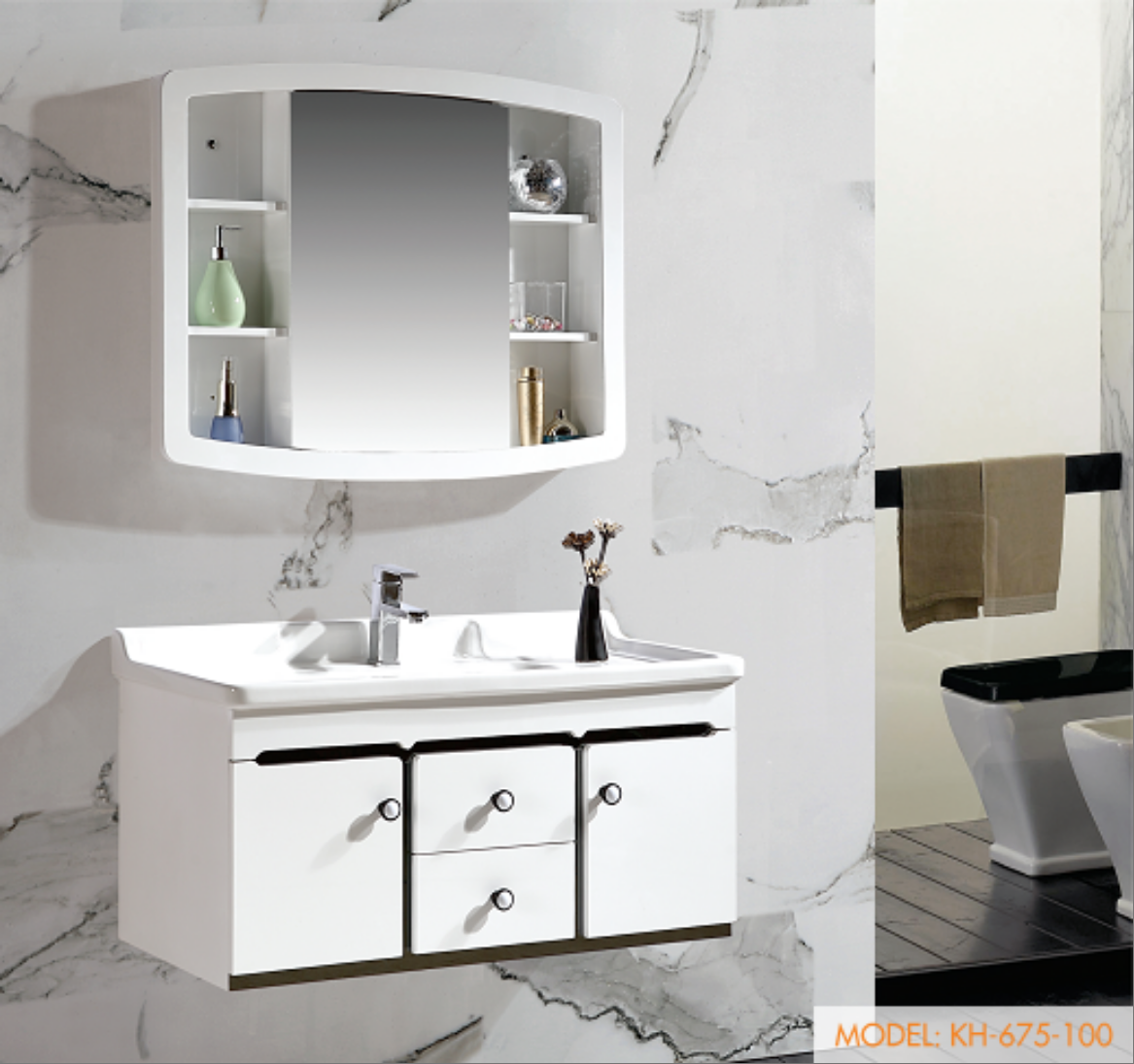 TỦ LAVABO KINGHOPE - KH-675-100 - Ảnh 4