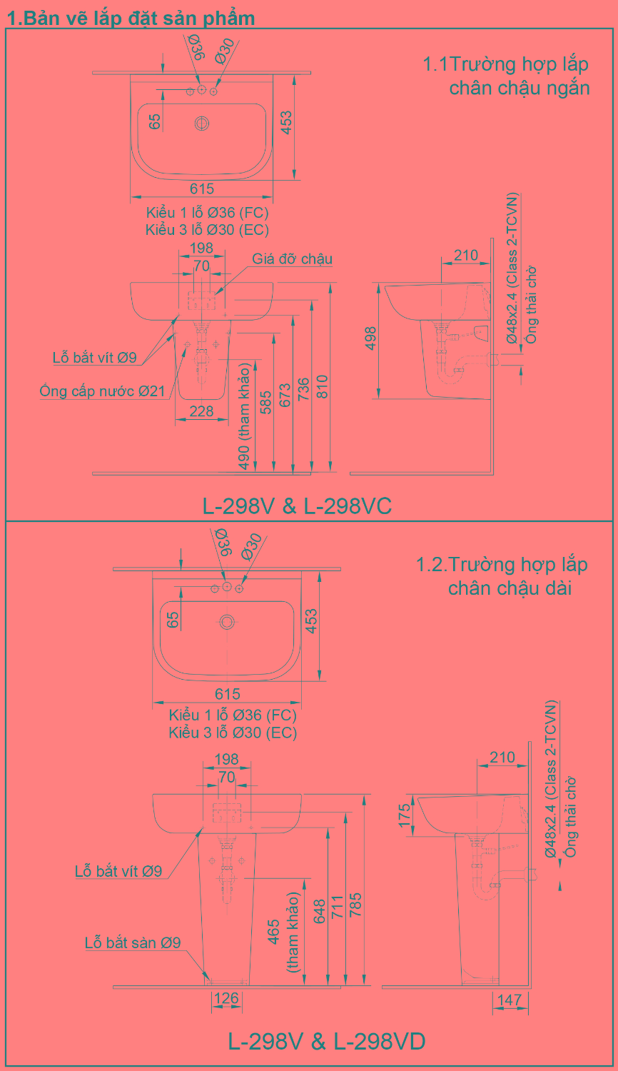 Chậu rửa mặt lavabo treo tường inax L-298V *HÀNG TRƯNG BÀY* - Ảnh 2