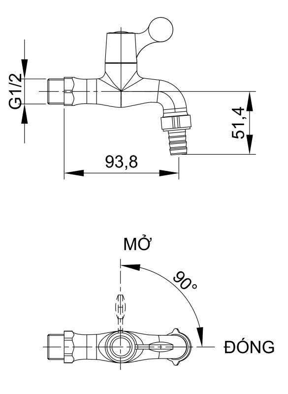 VÒI HỒ LẠNH LUXTA L4101 - Ảnh 2