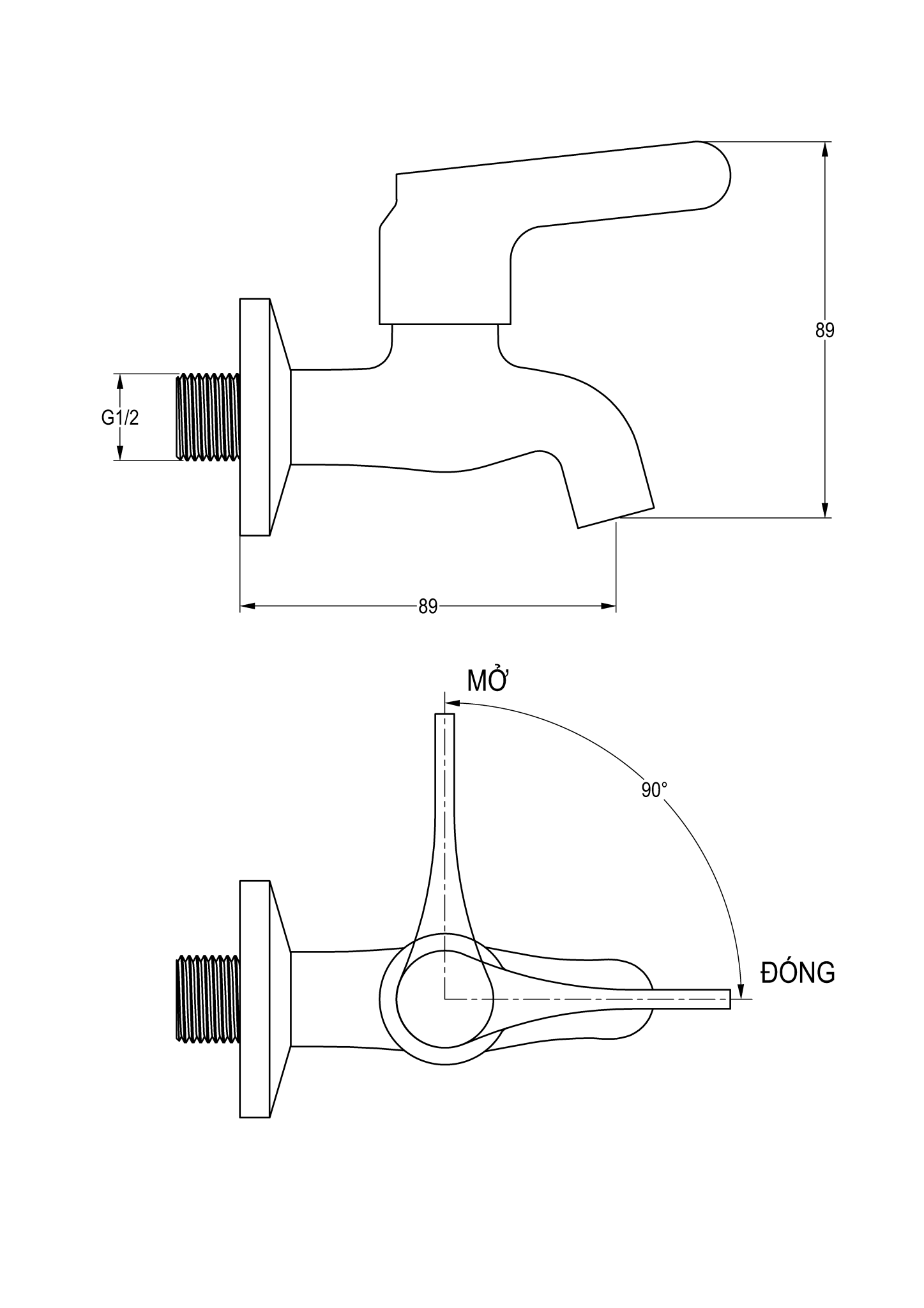 VÒI HỒ LẠNH LUXTA L4102T4 - Ảnh 2