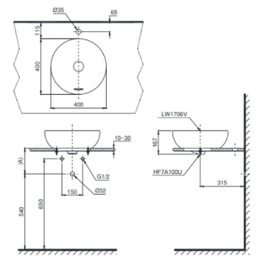 CHẬU RỬA ĐẶT BÀN TOTO LT1706#XW - Ảnh 2