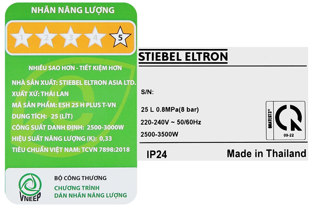 MÁY NƯỚC NÓNG GIÁN TIẾP STIEBEL ELTRON - ESH 25H Plus T - Ảnh 16