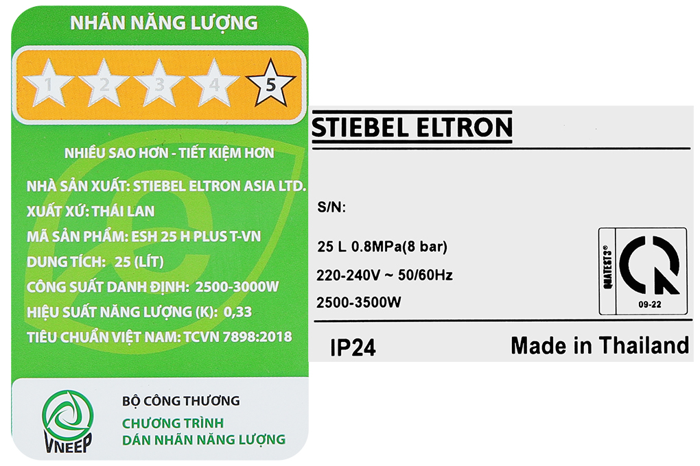 MÁY NƯỚC NÓNG GIÁN TIẾP STIEBEL ELTRON - ESH 25H Plus T - Ảnh 8