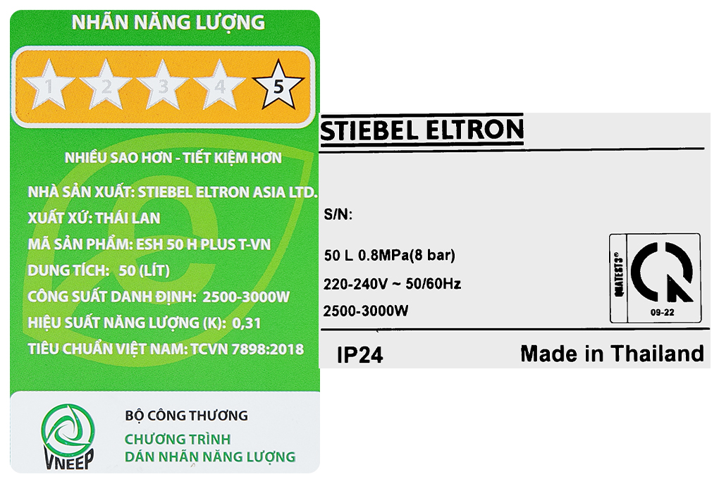 MÁY NƯỚC NÓNG GIÁN TIẾP STIEBEL ELTRON - ESH 50 H Plus T - Ảnh 8