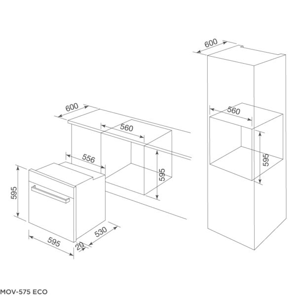 Lò Nướng Malloca - MOV-575 ECO - Ảnh 2