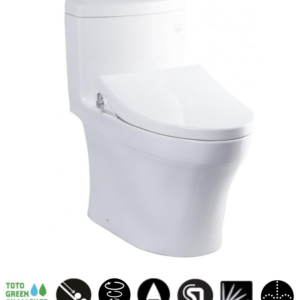 Bồn cầu một khối, kèm nắp rửa cơ ECOWASHER - MS889DRE4