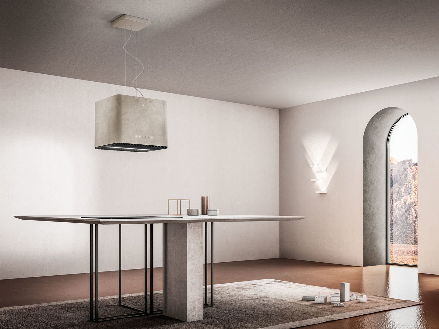 MÁY HÚT MÙI ĐẢO KẾT HỢP ĐÈN ELICA PIX