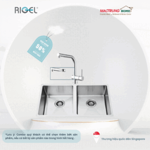 COMBO BẾP RIGEL VÒI RỬA CHÉN + CHẬU RỬA CHÉN