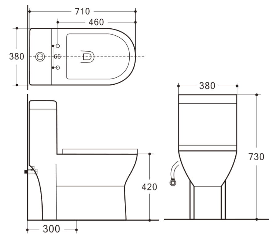 Bồn cầu 1 khối Rivington nắp đóng êm - RVT3168 - Ảnh 2