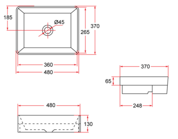CHẬU RỬA DƯƠNG VÀNH RIVINGTON RVT4100 - Ảnh 2