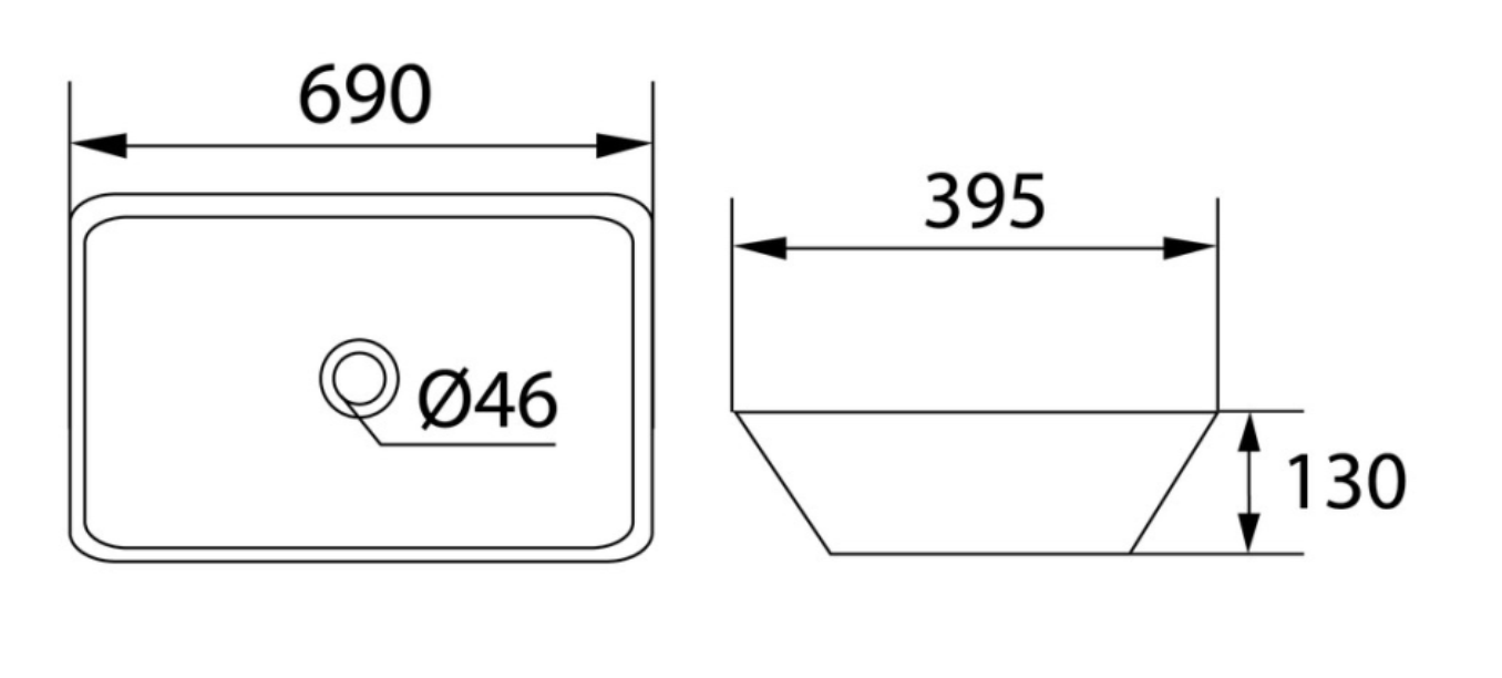 CHẬU RỬA ĐẶT BÀN RIVINGTON RVT4182 - Ảnh 2