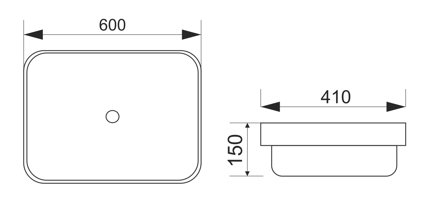 CHẬU RỬA DƯƠNG VÀNH RIVINGTON RVT4215-60B - Ảnh 4