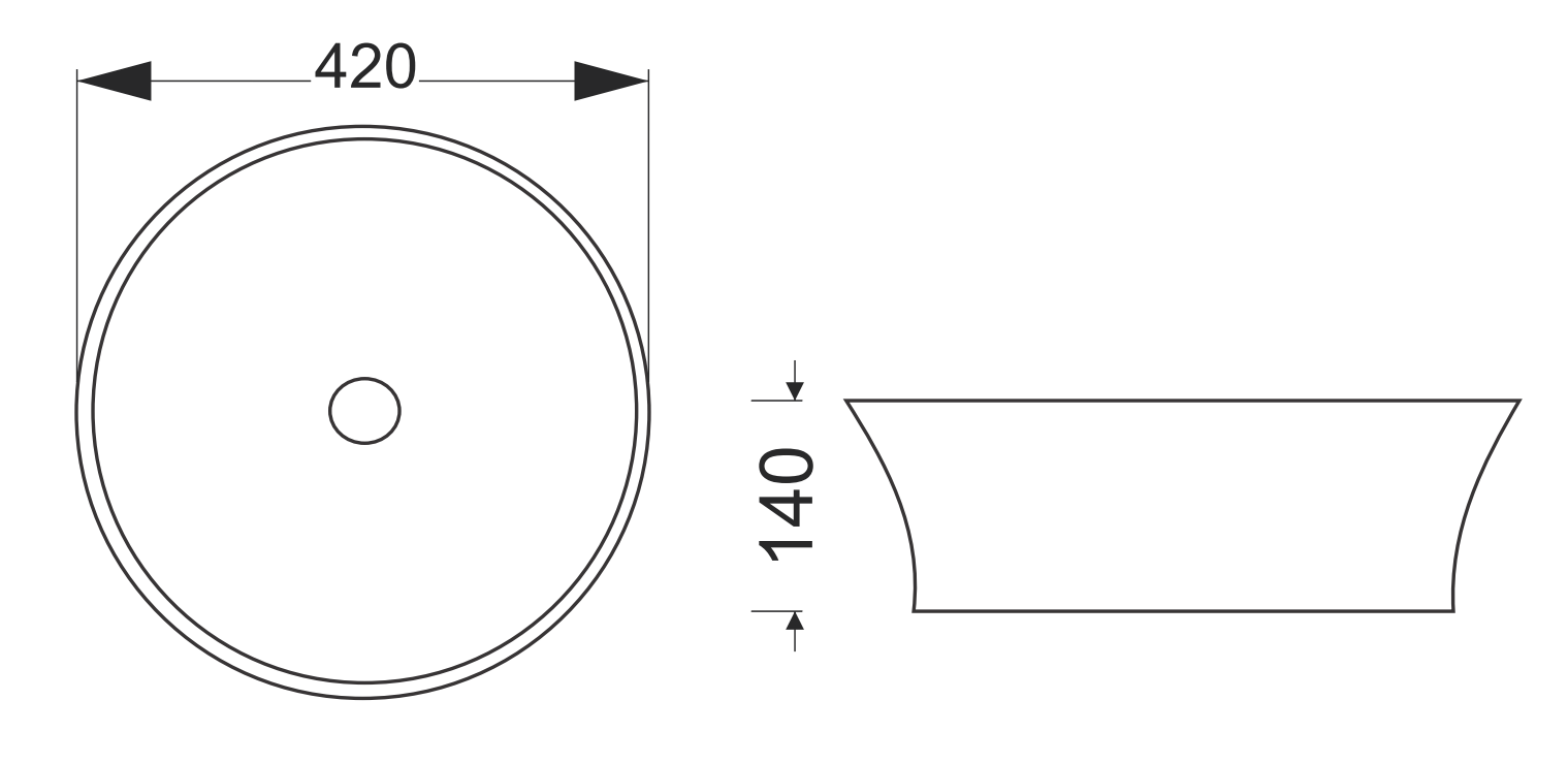 CHẬU RỬA ĐẶT BÀN RIVINGTON RVT4399 - Ảnh 2