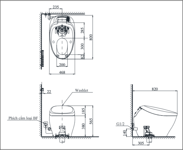 Bồn cầu thông minh, TOTO NEOREST NX I - CS900VT/T53P100VR - Ảnh 2
