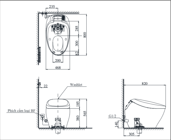 Bồn cầu điện tử TOTO NEOREST NX I - CS900KVT/T53P100VR - Ảnh 2