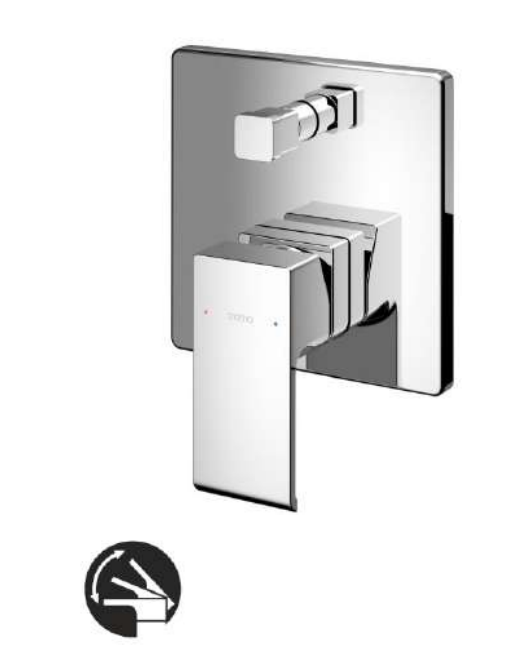 VAN GẬT GÙ NÓNG LẠNH TOTO KÈM NÚT ĐIỀU HƯỚNG TBG08304VA/TBN01001B