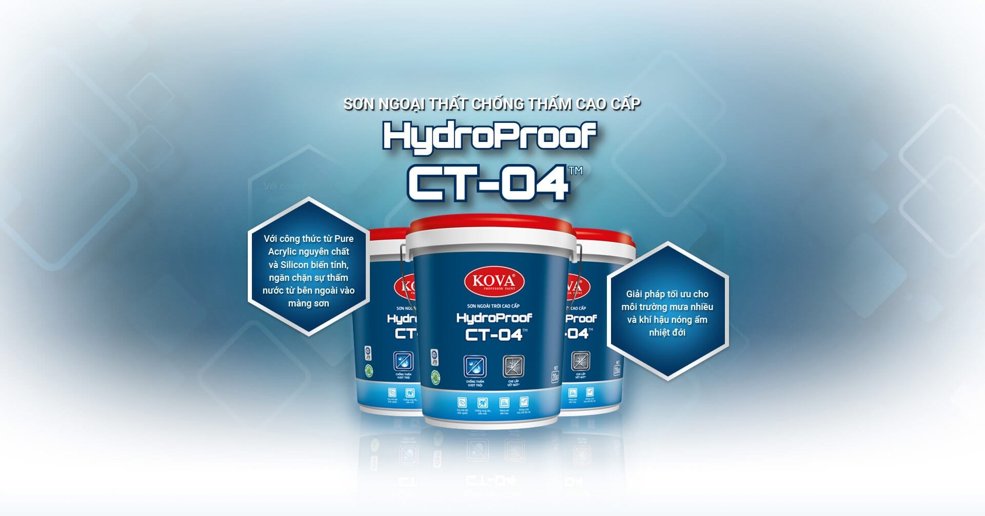 Sơn ngoài trời cao cấp KOVA HydroProof CT-04TM - Ảnh 4