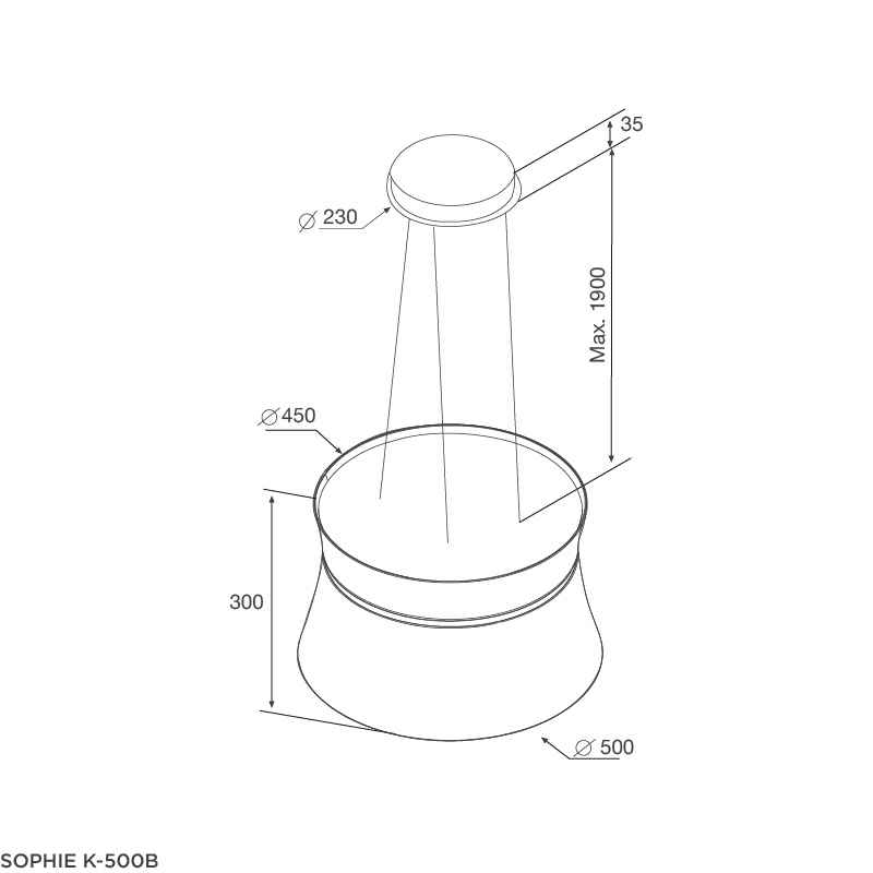 Máy Hút đảo Malloca - SOPHIE K-500B - Ảnh 5