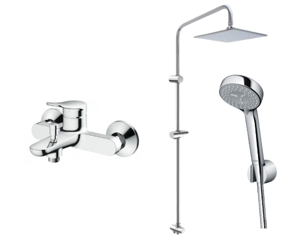 BỘ SEN TẮM CÂY NÓNG LẠNH TOTO TBS04302V/DM907C1S/TBW07009A