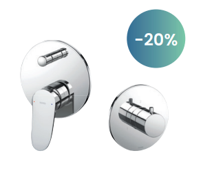 SEN ÂM TƯỜNG 3 ĐƯỜNG NƯỚC TOTO - TBS04304B + TBV01103B/TBN01102B