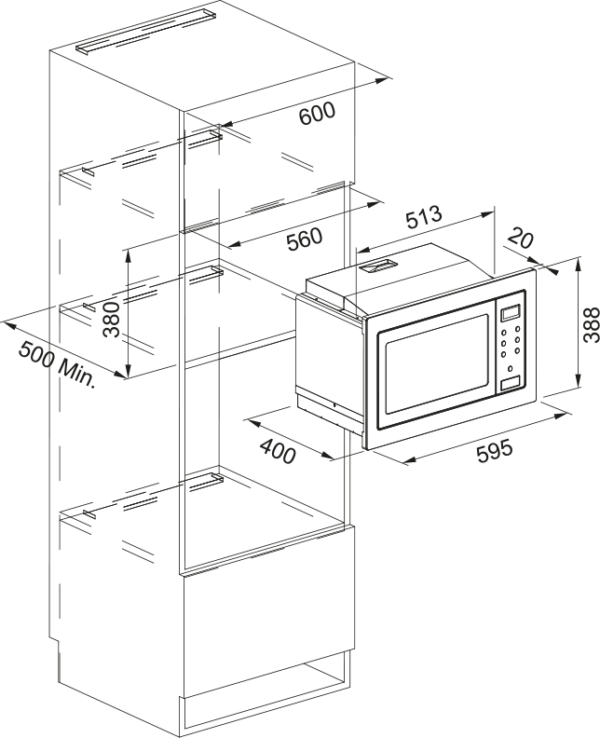 LÒ VI SÓNG FRANKE FSM25MWXS - Ảnh 2