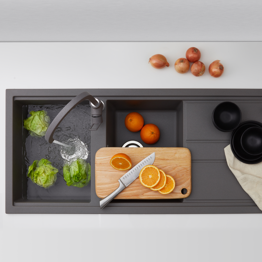 CHẬU RỬA ĐÁ MALLOCA - TITANIUM K-50073 - Ảnh 2