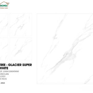 GẠCH CHÂU Á LÁT NỀN TREE GLACIER SUPER WHITE 100×100 CM