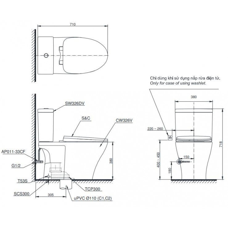 COMBO2 TOTO : CS326DT10 + LT710CSR - Ảnh 18