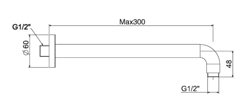 THANH NỐI BÁT SEN ÂM TƯỜNG AMERICAN STANDARD DÒNG EASYSET - FFAS9909 - Ảnh 2