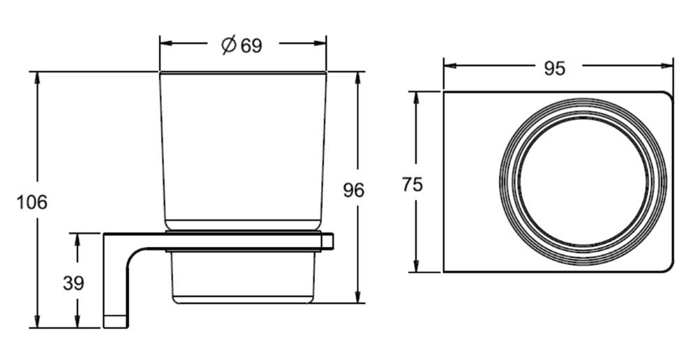 KỆ LY AMERICAN STANDARD - K-1384 - Ảnh 2