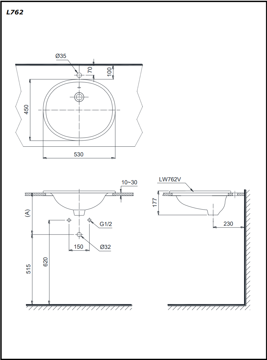 CHẬU RỬA TOTO DƯƠNG VÀNH - L762 - Ảnh 3