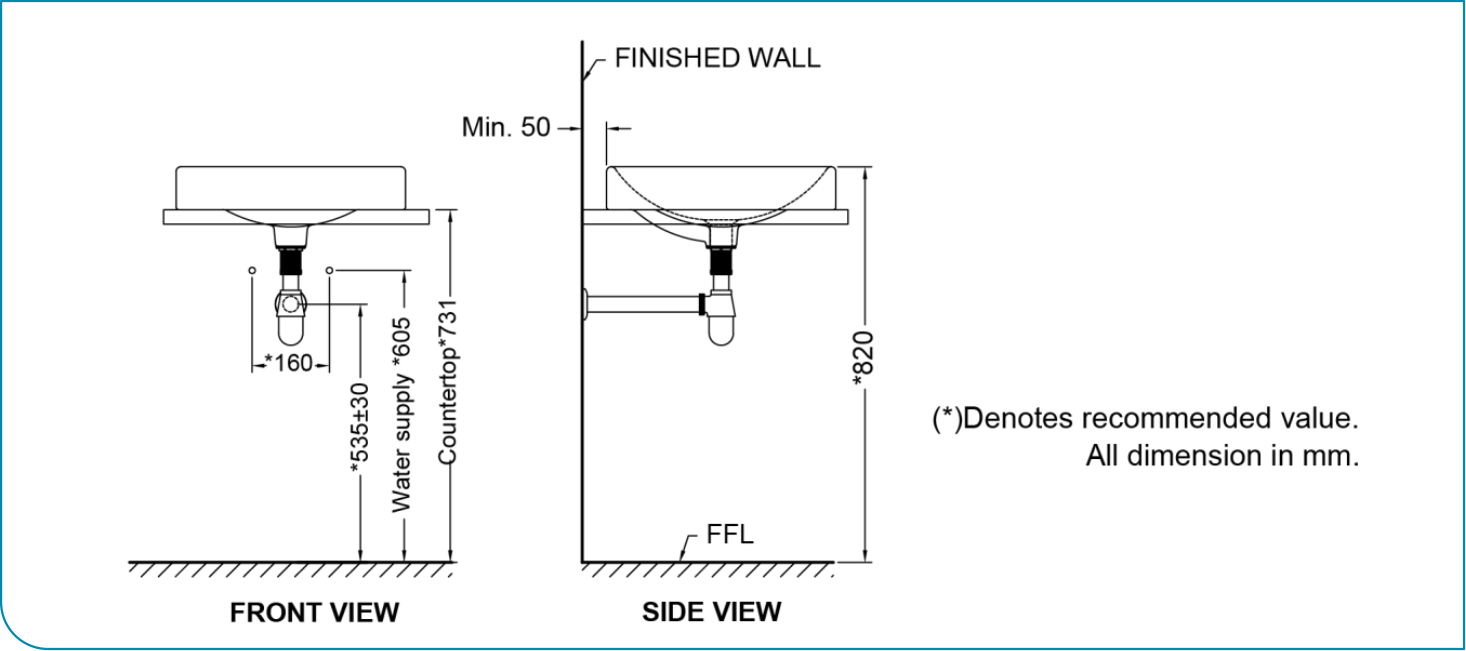 CHẬU RỬA DƯƠNG VÀNH RIGEL - R-LV5058 - Ảnh 3