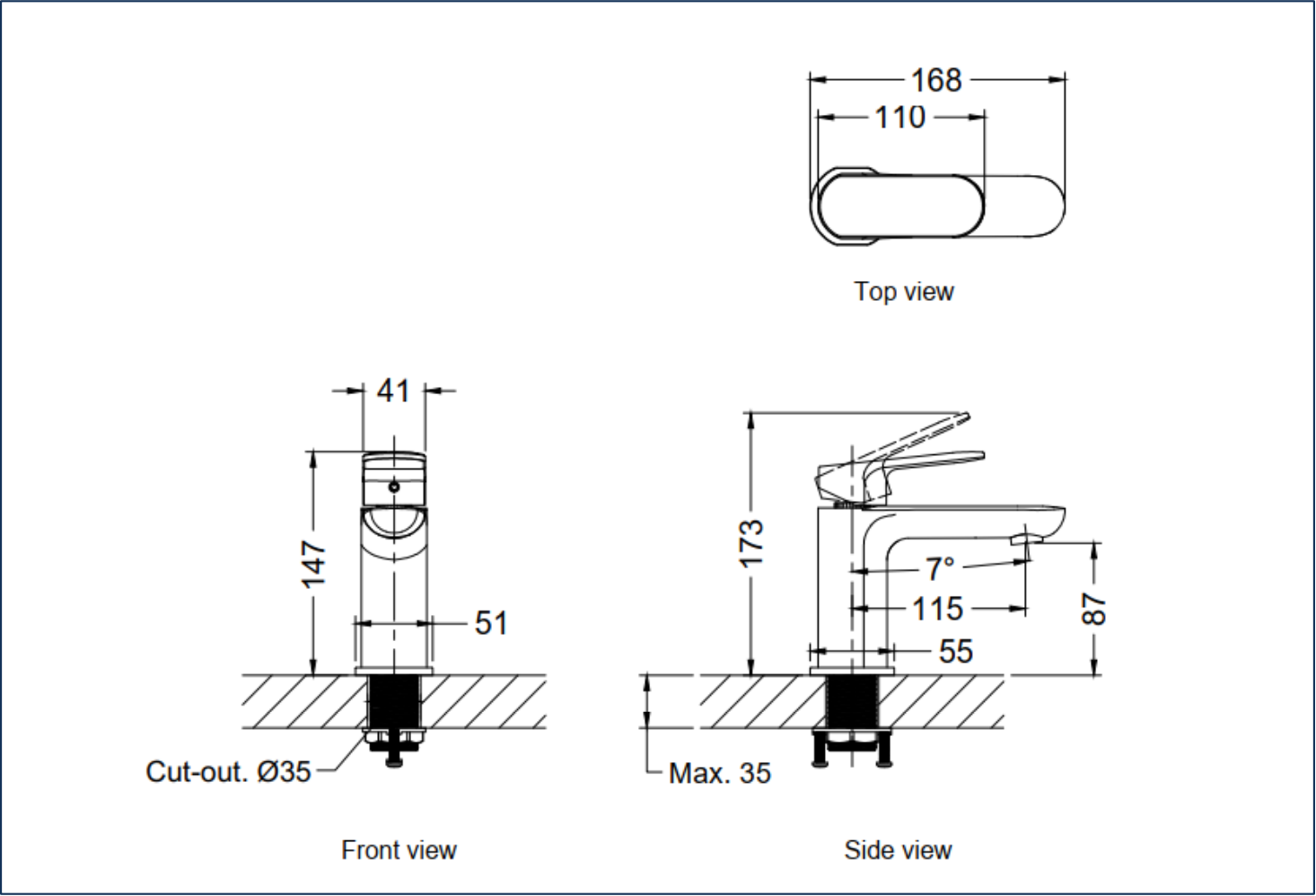 VÒI CHẬU NÓNG LẠNH RIGEL - R-MXB830310 - Ảnh 2