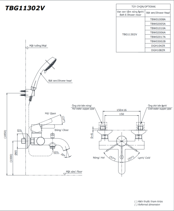SEN TẮM NÓNG LẠNH TOTO DÒNG GF TBG11302VA - Ảnh 2
