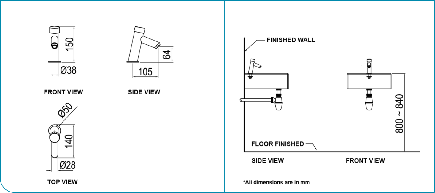 VÒI CHẬU BÁN TỰ ĐỘNG RIGEL - W3-R-SCT101 - Ảnh 3