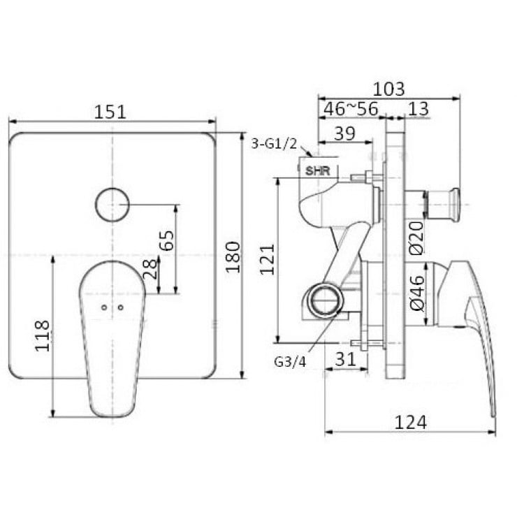 Van Điều Chỉnh American Standard WF-0921 Âm Tường Milano - Ảnh 2
