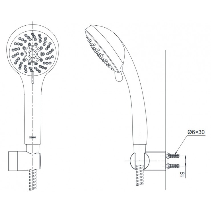 BỘ SEN TẮM CÂY TOTO KẾT HỢP DM907CS + DGH108ZR + TTMR302V - Ảnh 5