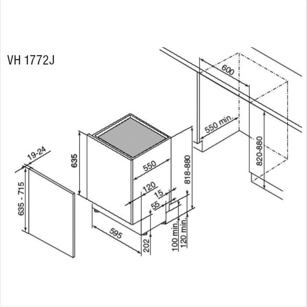 MÁY RỬA CHÉN ÂM TỦ BRANDT VH1772J - Ảnh 5