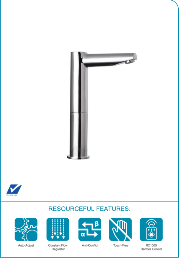 VÒI CHẬU ĐẶT BÀN CẢM ỨNG NƯỚC LẠNH RIGEL - W3-R-ST103DX - Ảnh 2