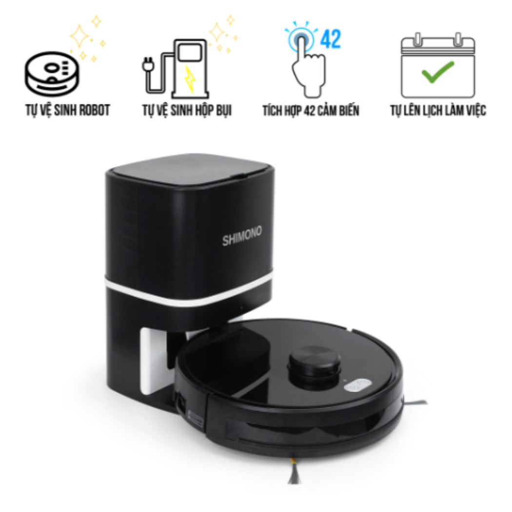 ROBOT HÚT BỤI TỰ THU RÁC SHIMONO XR580 - Ảnh 25