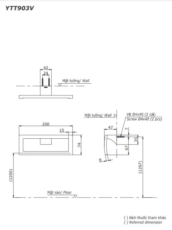 BỘ 5 SẢN PHẨM PHỤ KIỆN NHÀ TẮM TOTO YS903N5V - Ảnh 9