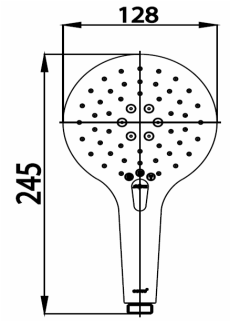 ĐẦU SEN COTTO - Z88V(HM) - Ảnh 2