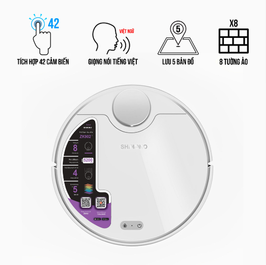 ROBOT HÚT BỤI LAU NHÀ SHIMONO ZK902+ - Ảnh 13