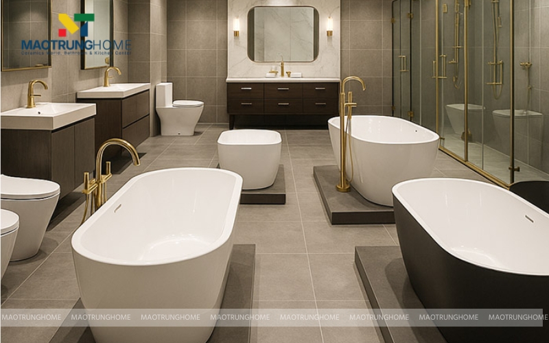Mao Trung Home cung cấp đầy đủ các dòng bồn tắm