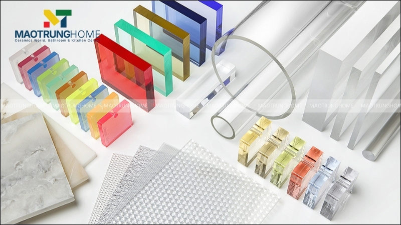 Acrylic là loại nhựa tổng hợp được ứng dụng rộng rãi trong sản xuất và thiết kế thiết bị vệ sinh