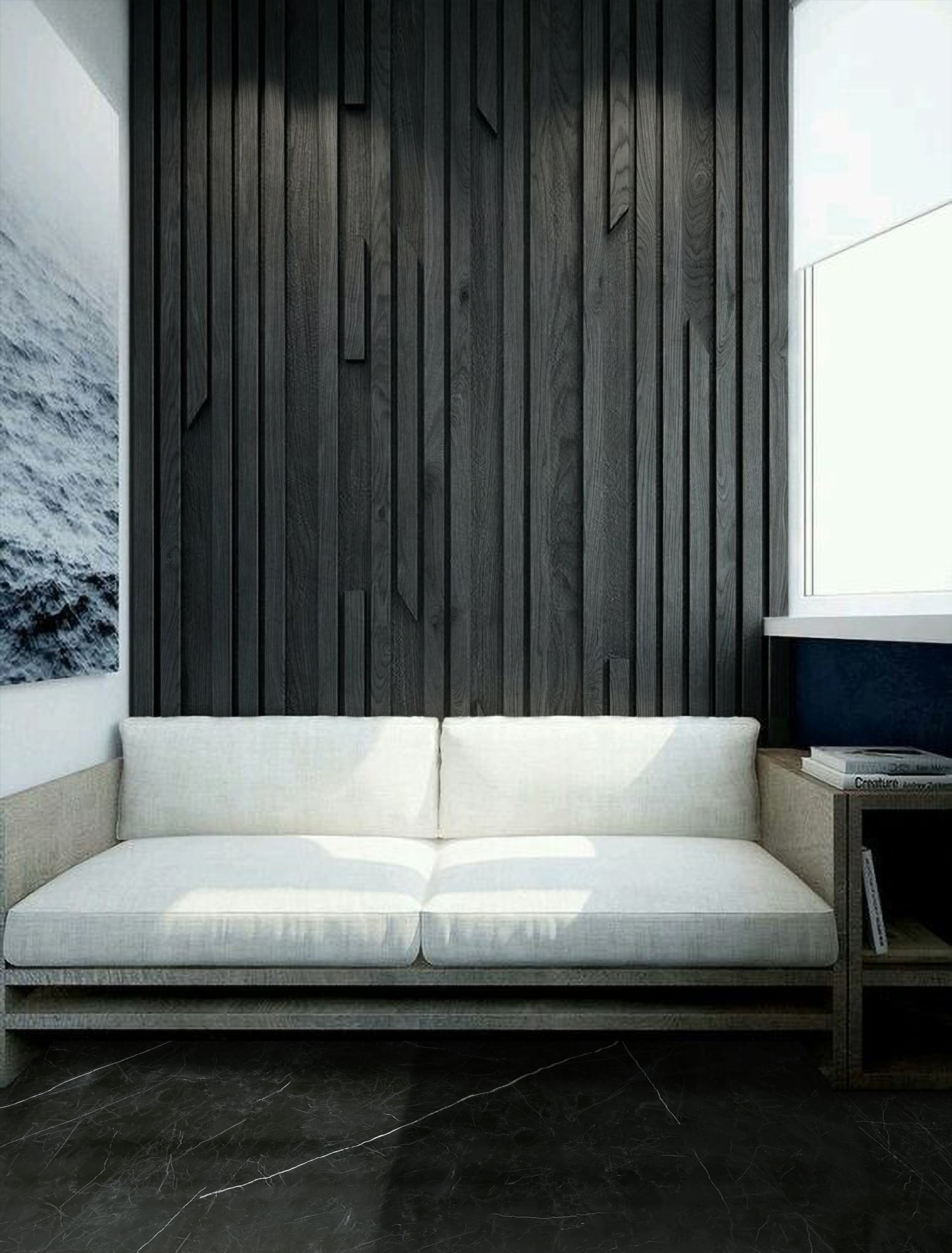 Ash Carbon - Slabstone - SM40 là lựa chọn lý tưởng cho những ai yêu thích sự tinh tế và đẳng cấp trong thiết kế nội thất