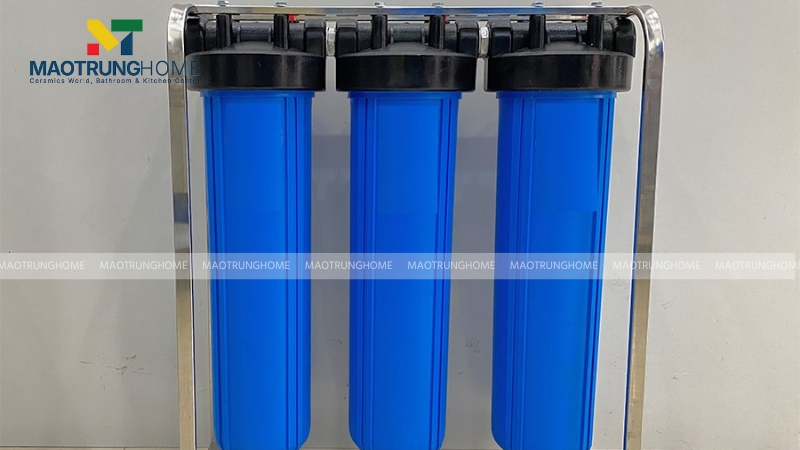 Bộ lọc tổng cho nguồn nước sinh hoạt có tác dụng giảm thiểu cặn bẩn đi đến vòi sen trong nhà bạn